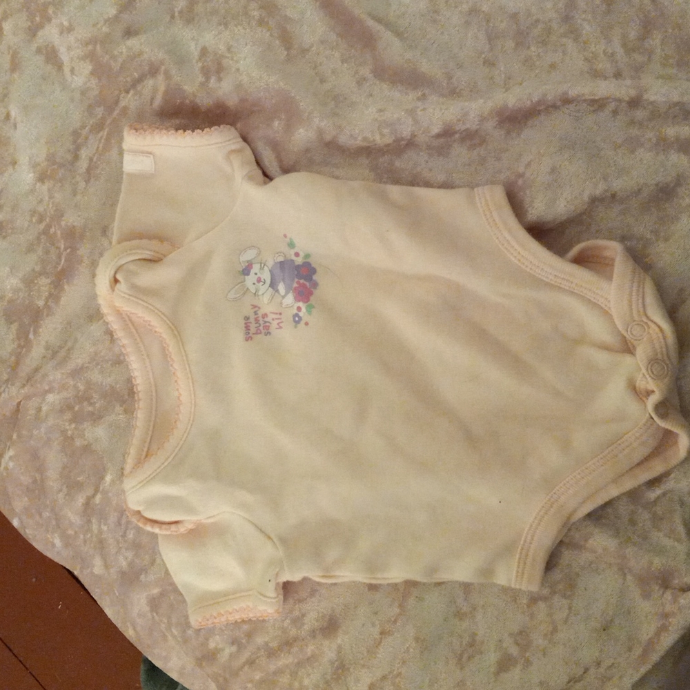 Light pink Easter onesie